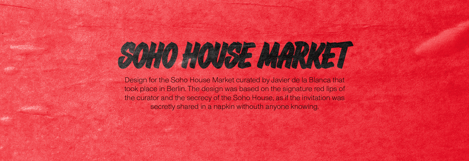 Soho House Flyer